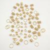80Pcs Dreadlock Hair Accessories Open Design Easy To Wear Braided Hair Beads Rings