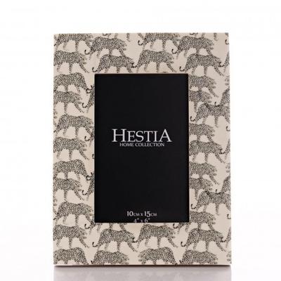 Hestia Resin Jaguar Photo Frame 4 X 6