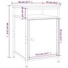 VidaXL Bedside Table Brown Oak 40x42x60 Cm Engineered Wood 825871