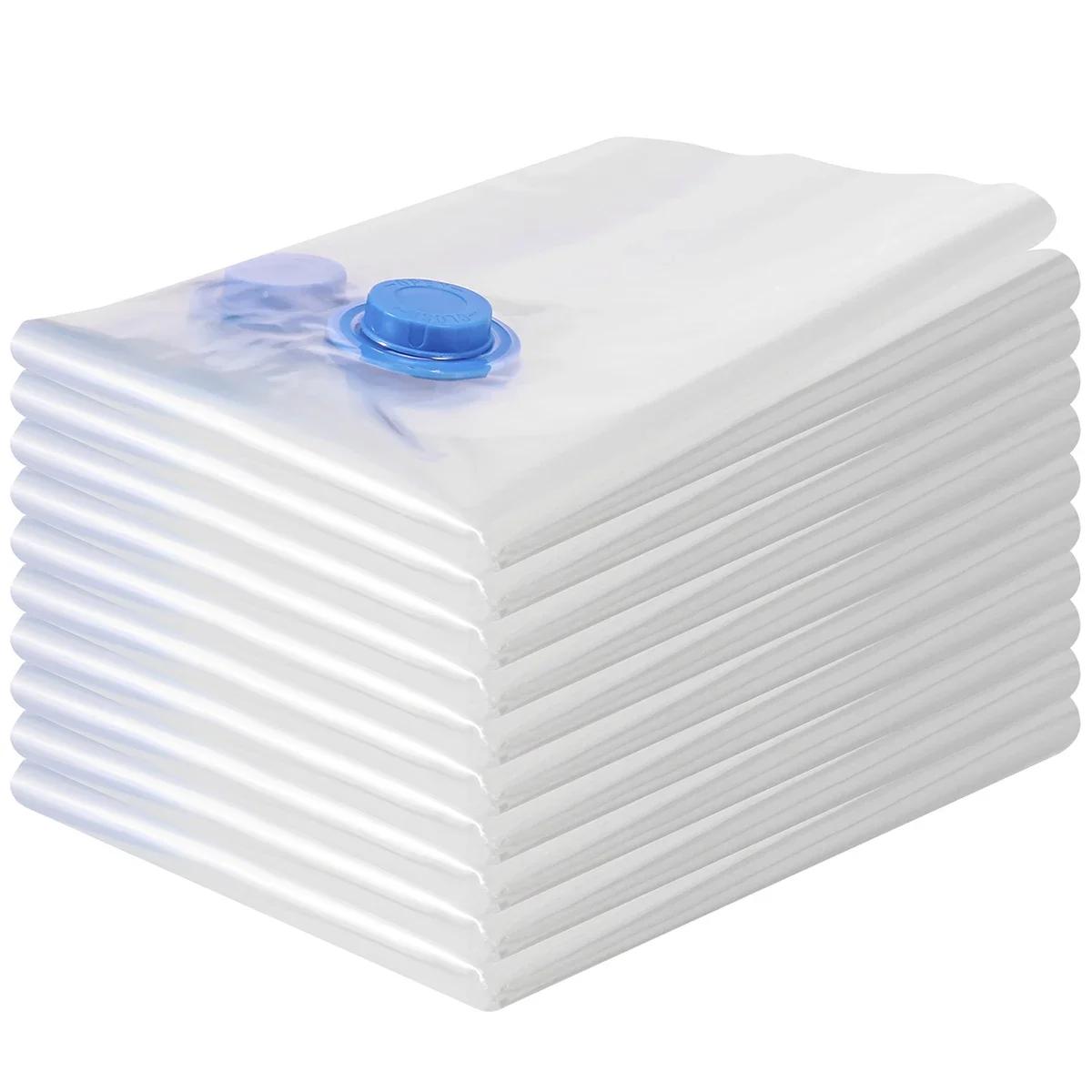 

10 шт. вакуумных пакетов для хранения, многоразовые пакеты Saver, герметичные компрессионные пакеты для шкафов, герметичные вакуумные пакеты для упаковки, прозрачные пакеты для путешествий в космосе L