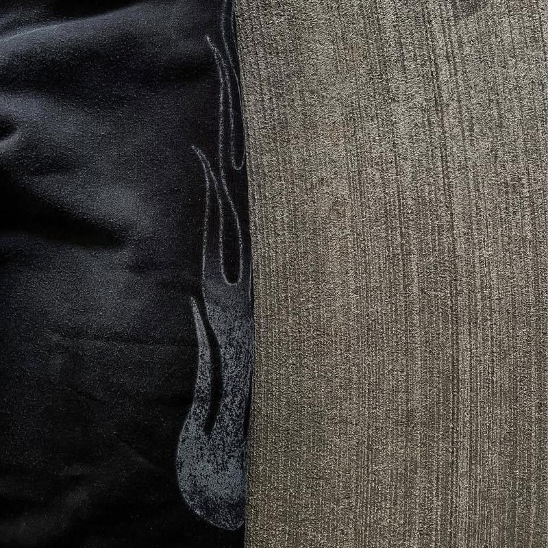 Tendência de rua europeia e americana masculina e feminina solta casual tubo reto tecido bordado calças estampadas