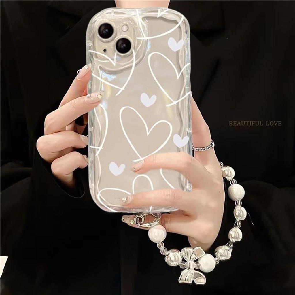 INS Love Heart Bracelet Case For Huawei Honor X5C X7D X9D 400 200 Pro 90 Lite X6B X8B X7B X9B X5B X6C X8C X6A X8A X5 X8 X7A X9C