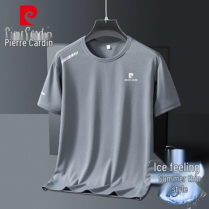 Pierre Cardin Men s Ice Silk Breathable Short Sleeve T-Shirt 4XL
