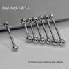 [Buy One Get One Free] Basic Titanium Steel Tongue Pin Rod Thick 1.2mm1.6mm Novice Sexy Perforated Piercing Jewelry