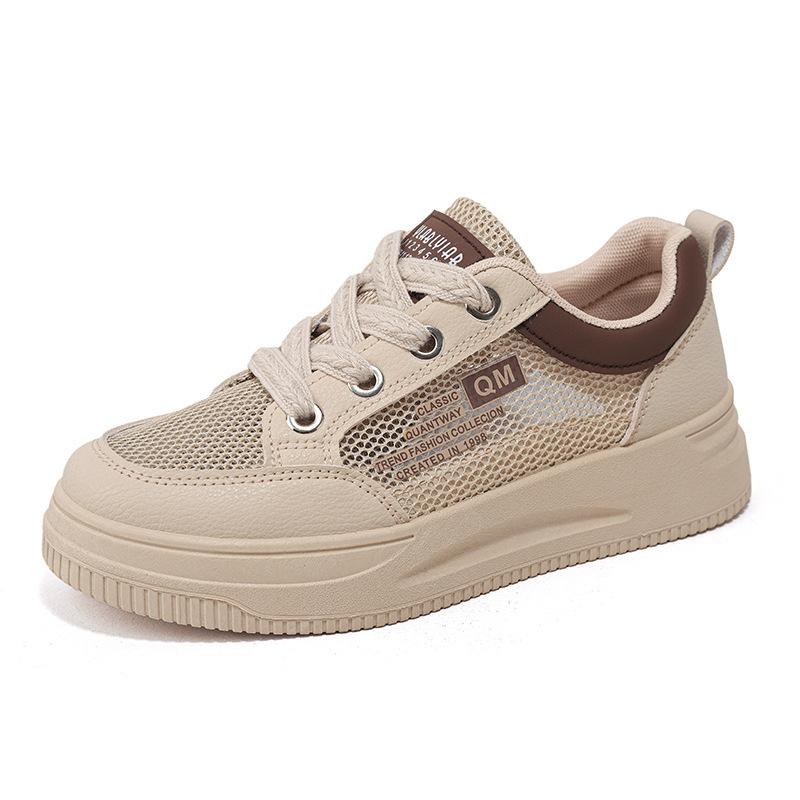 Breathable mesh sneakers women's summer shoes 2024 new single mesh shoes student mesh shoes soft-soled dad shoes