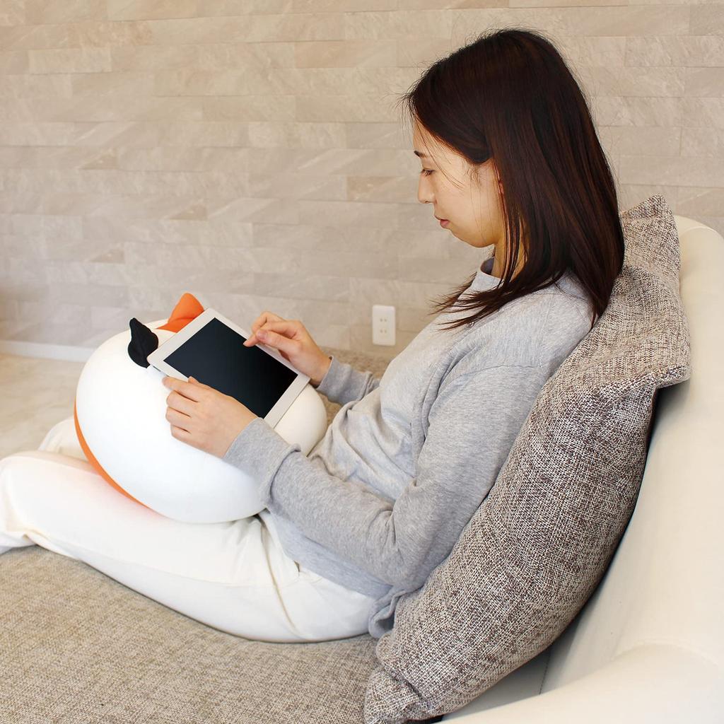 MOGU Mogucci Mi-tan Cushion - A Bead Cushion That Your Body Needs - Hard To Wear Out - Powder Beads Used - Small Size (approx. 29x24x35cm) - Grey -