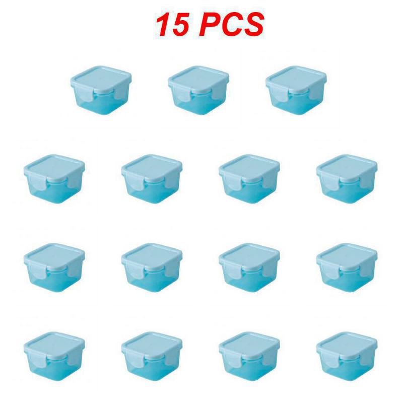 

1~15 шт. Мини-упаковка для пищевых продуктов, утолщенная, герметичная, свежая, 60 мл, переносная морозильная камера для хранения детского питания, контейнеры для джема, коробка для обеда 1