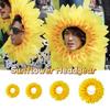 Dress Up Sunflower Headgear Yellow Sunflower Hat Headpiece Party Sunflower Hat  Dance Performance