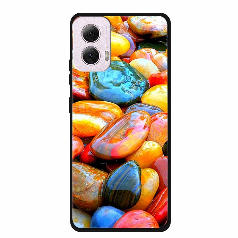 For Moto G Power 2024 Case TPU Animals Soft Silicone Phone Cases For Motorola G Power 2024 5G Wolf Protector Original Back Cover