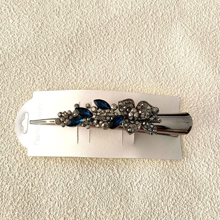 Large Temperament Rhinestone Retro Hair Clip - Women's Updo Accessory