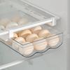 Pull-out Transparent Egg Storage Container Tray Dispenser Refrigerator Cupboard Drawer Reusable Vegetable Organizer Supplies