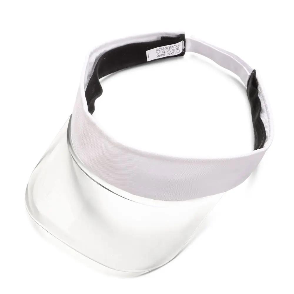 Летний Туризм Легкая Защита от УФ Козырек Спортивная Шляпа Пляжная Кепка ПВХ Спортивная Шляпа с Защитой от УФ Козырек Пляжная Кепка белый