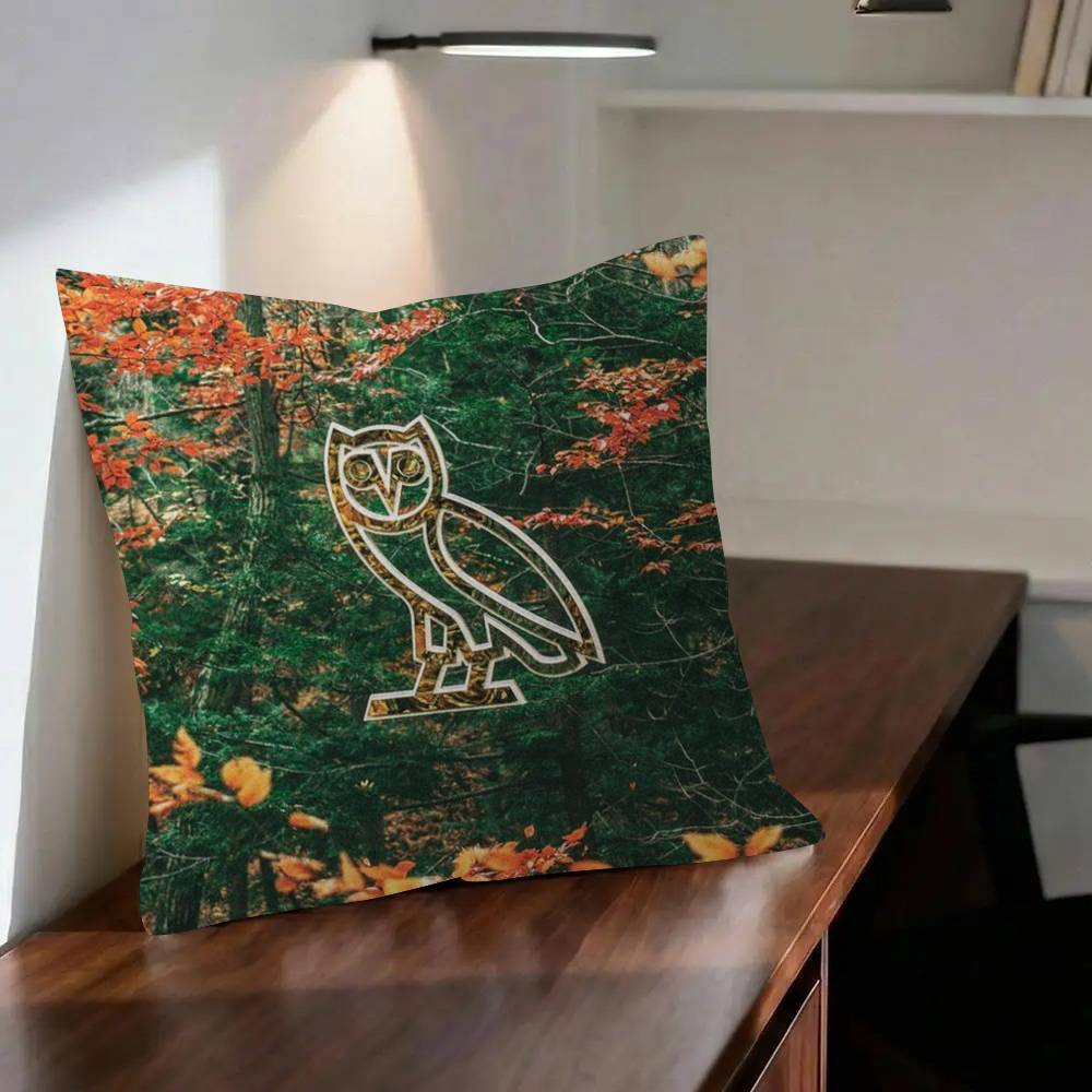 Octobers Very OwnO Owls OVO Pillowcase Toon Gift Cushion Cover Bedroom Home Sofa Chair Seat Decor Pillow Case