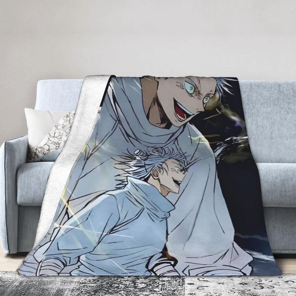 Hajime Kashimo Jujutsu Kaisen Blanket Quality Warm Soft Throw Blanket Winter Child Couch Chair Fluffy Bedspread