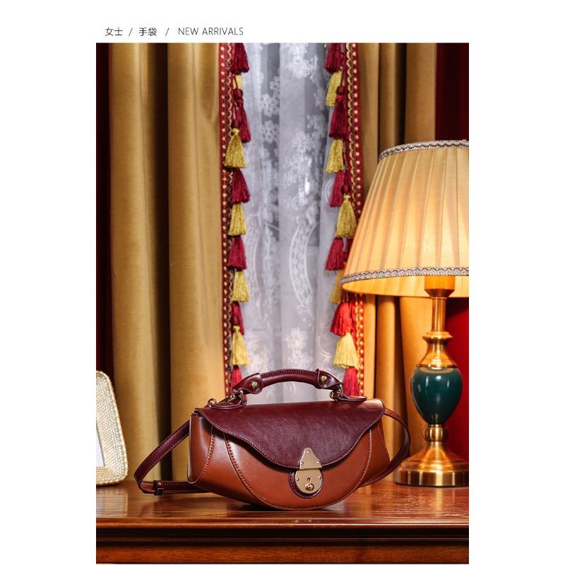 

Новая ретро-сумка-лодка, гладкая сумка через плечо, универсальная сумка через плечо, женская сумка 24*9.5*12