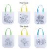 5/10pcs Festival Gift Bags Christmas Halloween Easter Non Woven Fabric Double Sided Graffiti Bag Party Snack Bag Souvenir TMZ