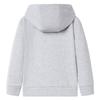 Sweatshirt à capuche avec fermeture éclair pour enfants gris 92/104/116/128/140