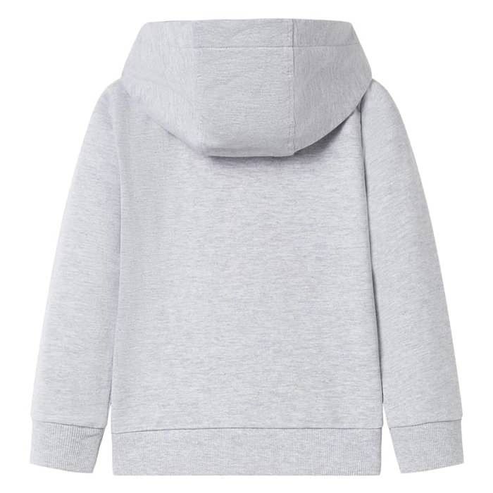 Sweatshirt à capuche avec fermeture éclair pour enfants gris 92/104/116/128/140