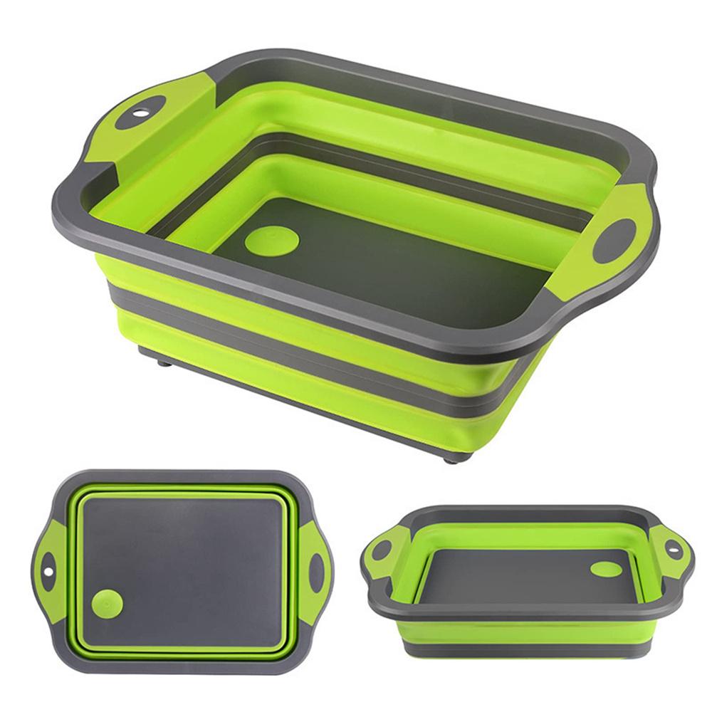 

Portable Space Saving Basin With Built-In Sink And Storage Function