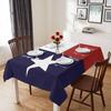 American Cultural Style Rectangle Tablecloth for Table Decor Party Waterproof Reusable Table Cover for Table Kitchen Dining