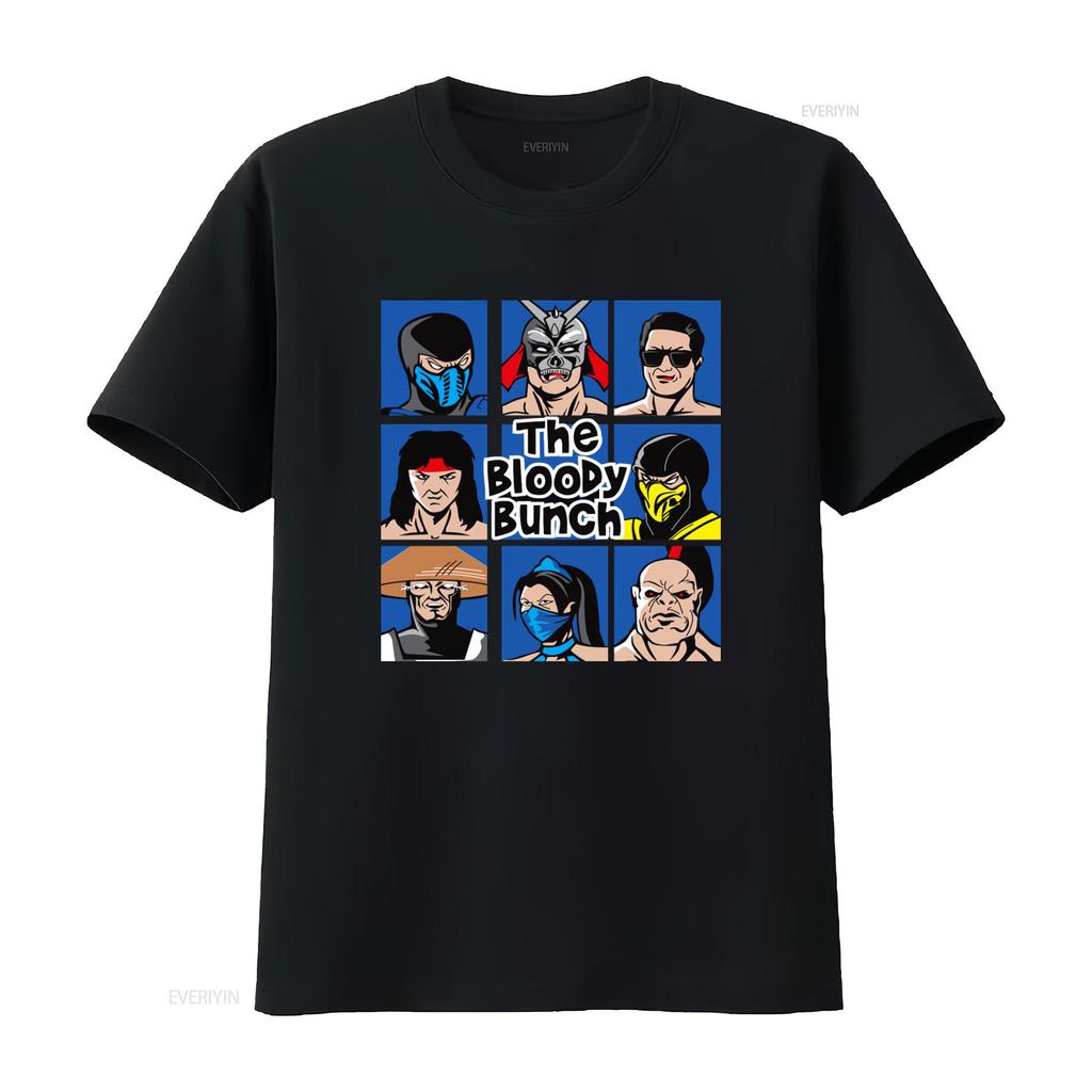 The Bloody Bunch Video Game Fighter Retro Style T Shirt Vintage Homme Streetwear Versatile Top For Everyday Wear Stylish