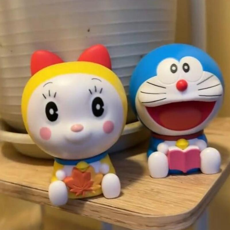 Genuine Doraemon Autumn Chapter Nobita Nobi Minamoto Shizuka Action Figures Model Collection Hobby Toys Gifts