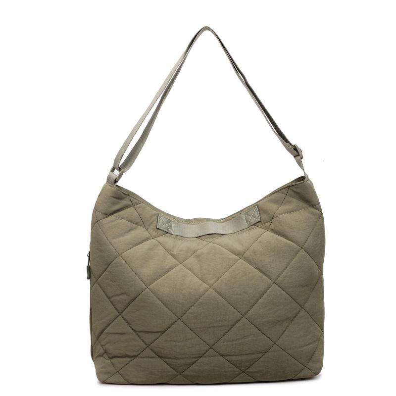 Diamond-shaped Bucket Bag, Large-capacity, Fashionable and High-end Single-shoulder Bag, Light Luxury Crossbody Bag