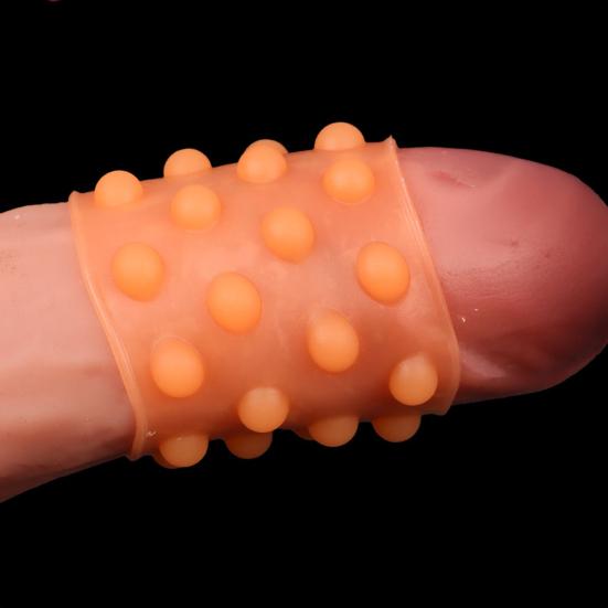 Silikon-Verzögerungsring mit Perlenstruktur Männlicher Lust-Ausdauer-Trainer mit Analer Stimulation Körperverträglich Diskret Erwachsenenspielzeug für Paare' Intimität &