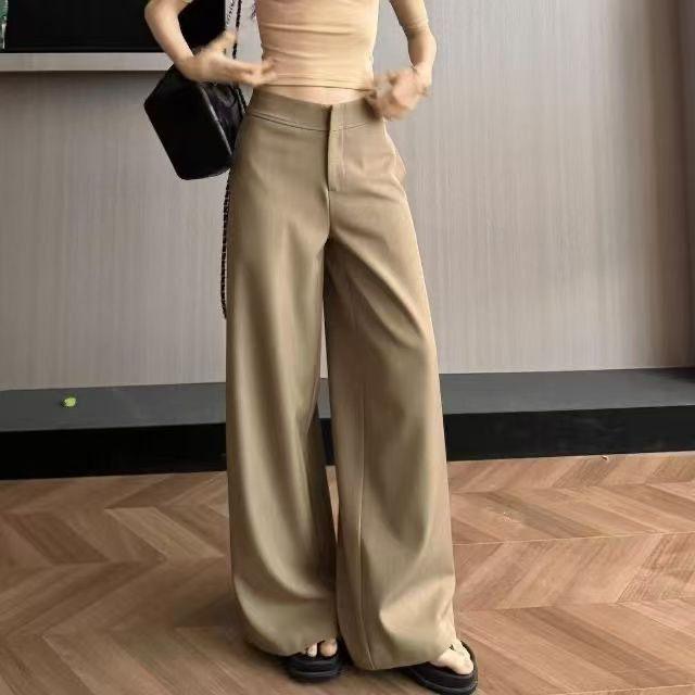 Retro Elegant Slimming Long Suit Trousers: Versatile, Stylish, and Casual for Spring/Summer