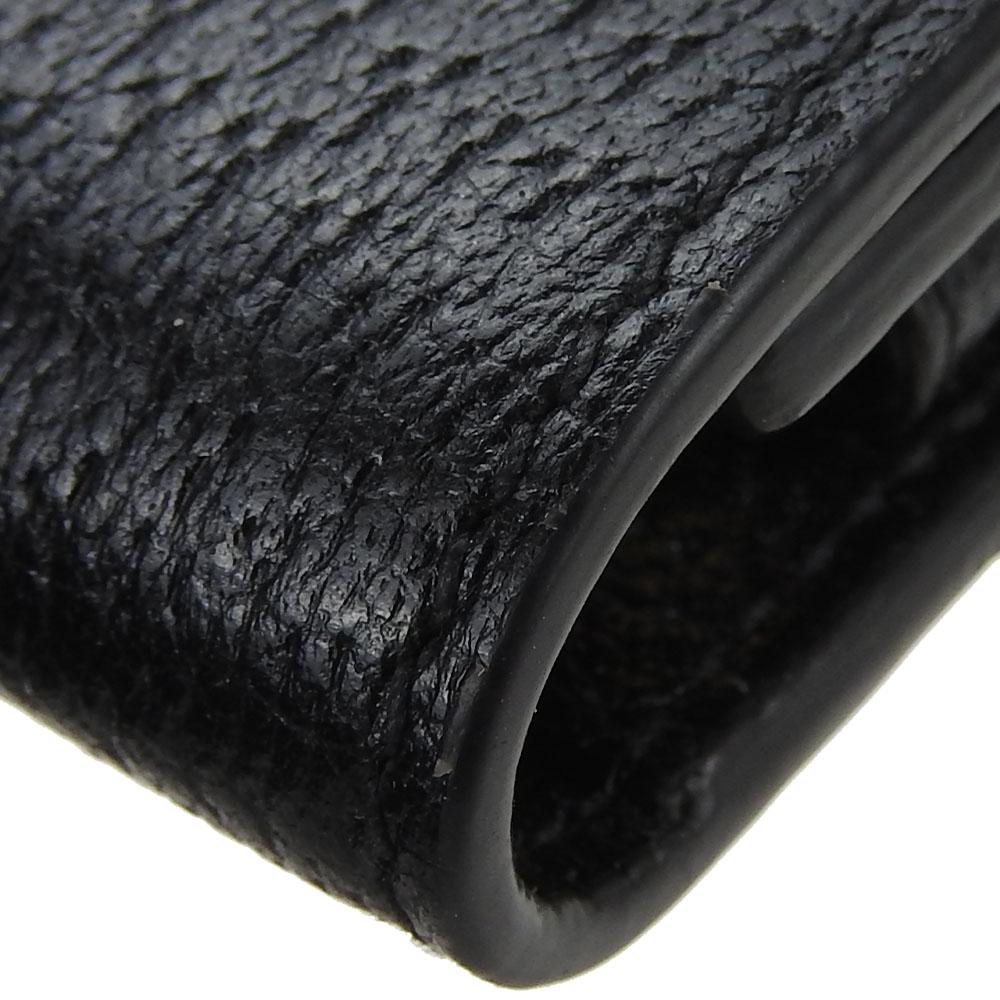 Used GUCCI Key holder  435305 GG Marmont leather black black six hooks