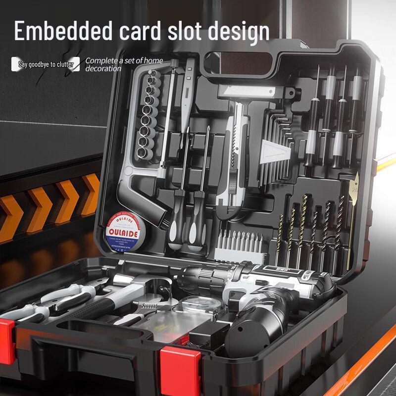 Cordless Lithium Electric Drill and Screwdriver Tool Set