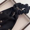 Hair Band Rhinestones Inlaid Long Ribbon Wide Elastic Hair Tie Smooth Draping Secure Hold No Slip Damage Hair Rope