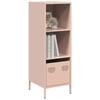 VidaXL High Buffet Pink 35x39x103.5 Cm Steel, Bookcase, Modern Bookcase, Bookshelf, Shelf and 851377