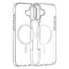 For iPhone 16 Case Compatible with MagSafe Airbag Design PC+TPU Clear Phone Cover