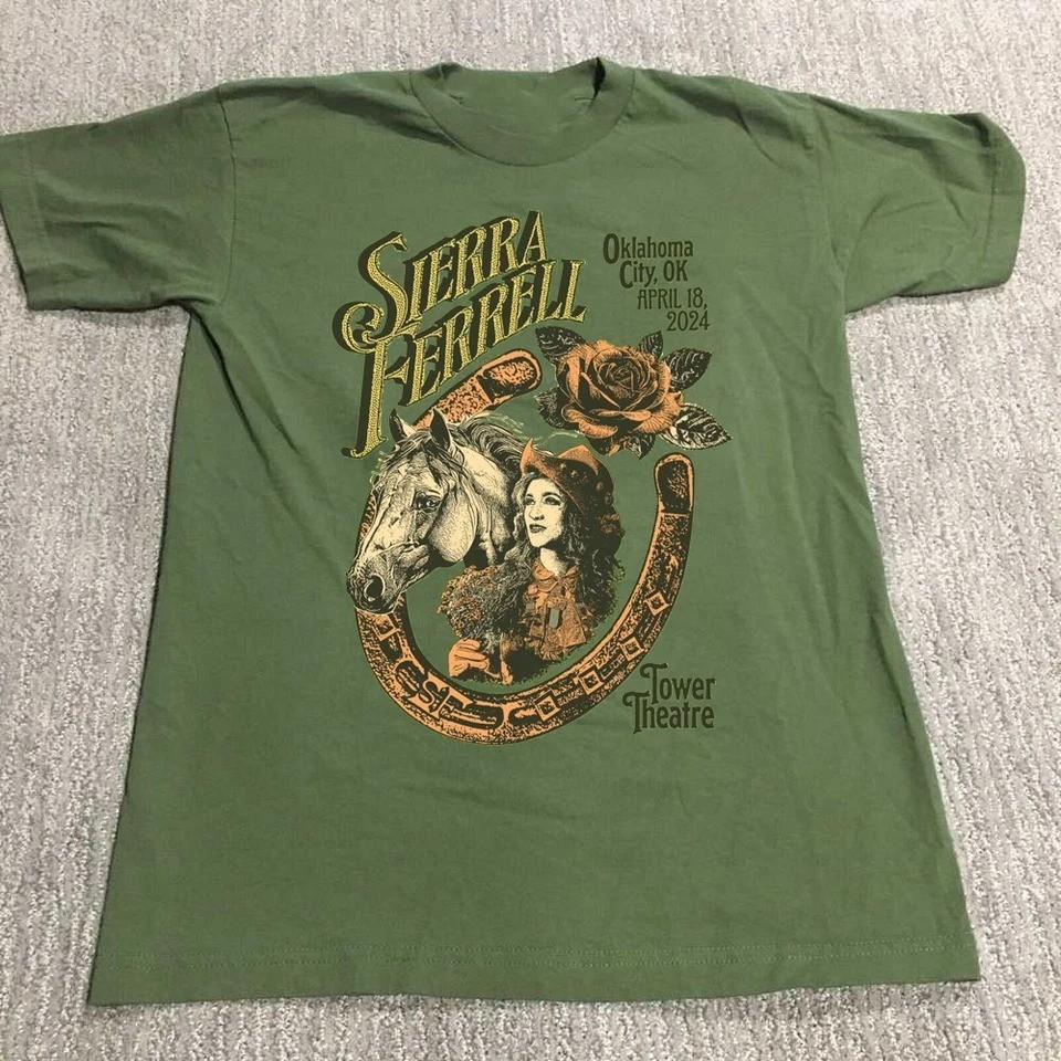 Sierra Ferrell Shoot For The Moon Tour 2026 Green T Shirt Full Size S-5XL CS485 XXXL