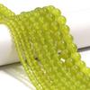 1 Strang 4/6/8/10mm Natürliche Olivgrüne Chalcedon-Steinperlen Runde Lose Jadeperlen Für Schmuckherstellung DIY Armband Halskette