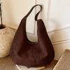 Casual Commuting Large-capacity Suede Bag Women's New Autumn Shoulder Simple Messenger Bag Tote Bag