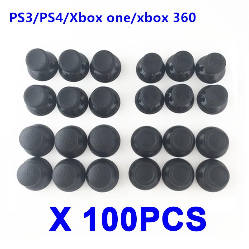 100Pcs 3D Analog Joystick Stick Replacement Module Mushroom Cap For Sony PS4 Playstation 4 5 PS5 Xbox one / 360 Thumbstick Cover