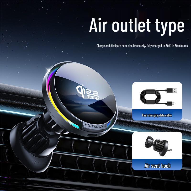 2026 Magnetic Low-Temperature Wireless Charger & Car Mount - Aluminum Alloy Phone Holder