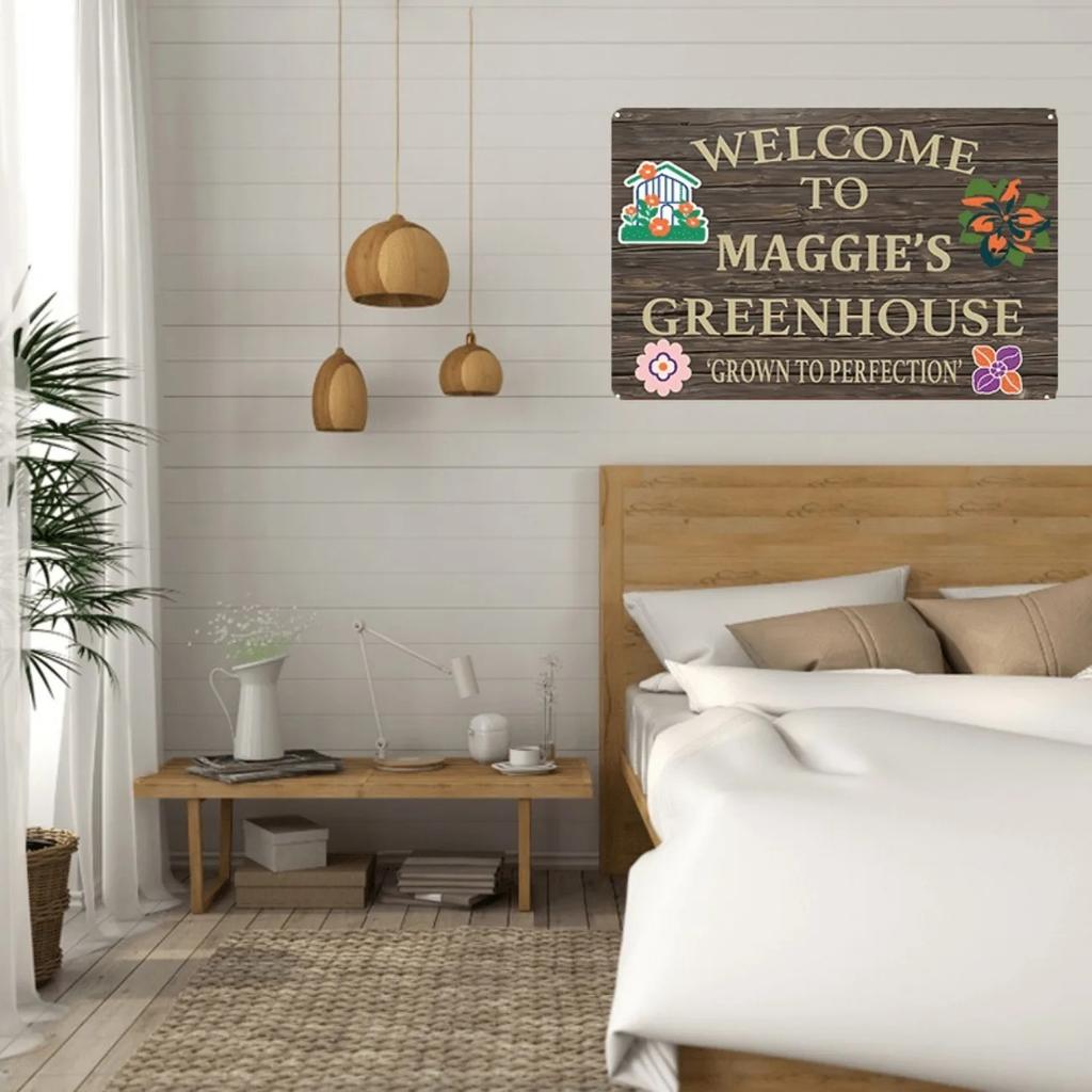 1pc Customizable Wood-Effect Metal Sign Personalized Rustic Wall Art for Home Farmhouse Cafe Garage Decor