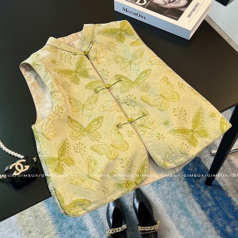 

Топ 2025 года для женщин Женский премиальный ретро-жилет Антикварный жилет 3XL (recommended 138-75 kg)