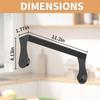 Drill-Free or Screw-In Towel Bar, Wall-Mounted Towel Rack for Bathroom & Kitchen