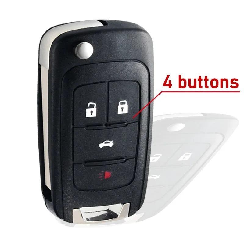Funkschlüsselgehäuse Auto-Ersatzschlüssel für Buick Chevrolet Cruze Epica Lova Camaro Impala Aveo Malibu Sail Orlando Trax Spark 2345 Tasten Autoschlüsselgehäuse