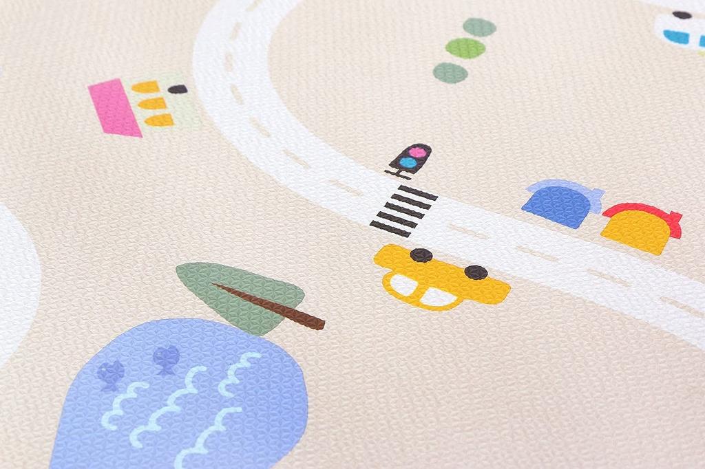 Little fluffy kids play Circle size M Princess, flame-retardant, reversible, mat, Raum,