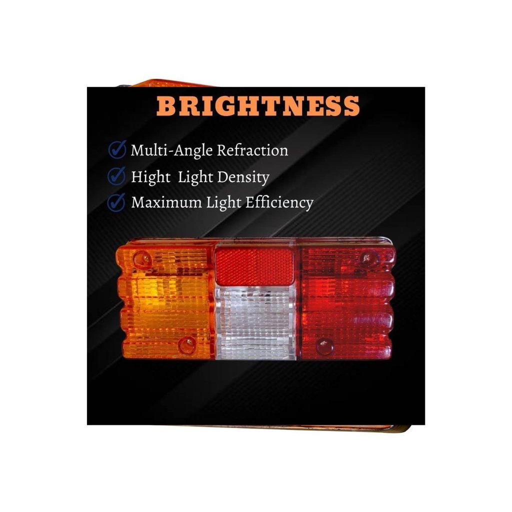 Tail Lamp Rear Combination Tail Lights Assembly Brake Lights ar Lamp with 24v Bulbs Suitable for TY Hilux RN-65