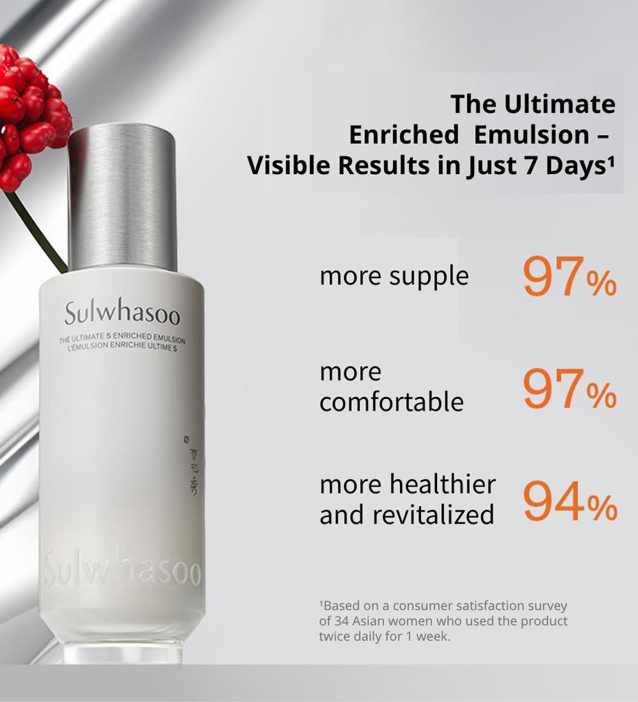 Sulwhasoo Ultimate S Obohacená voda 5ml*10 + Emulze 5ml*10