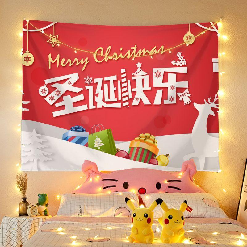 

Рождественский гобелен для комнаты фон ткань Праздничный гобелен гобелен висит картина Рождество 100x75cm
