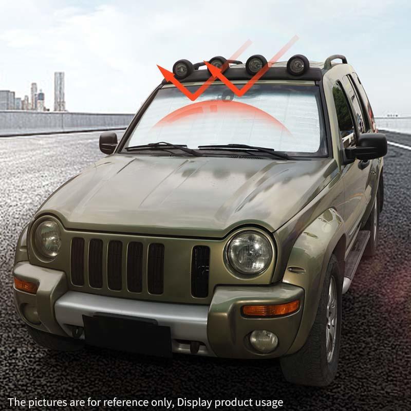 Car Windshield Sunshade Window Shade Foldable Sun Visor Cover Fit For Jeep Liberty 1999-2007 Car Interior Accessories,1 pcs
