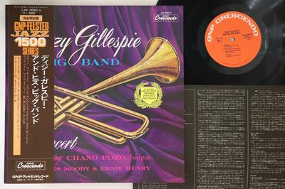 LP Record DIZZY GILLESPIE  In Concert LAX3082M GNP CRESCENDO 1976 Japan Obi Jazz Used