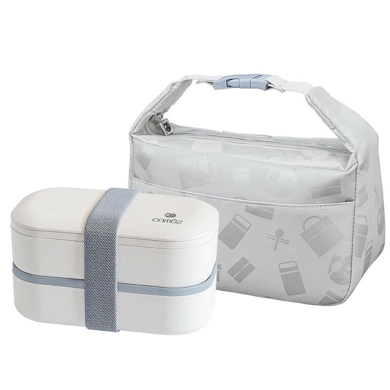 Changmuzi Kids Bamboo Fiber Pro Double-Layer Lunch Box